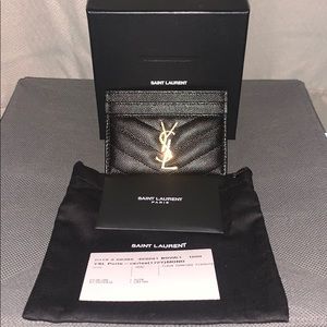 NEW Saint Laurent Cardholder